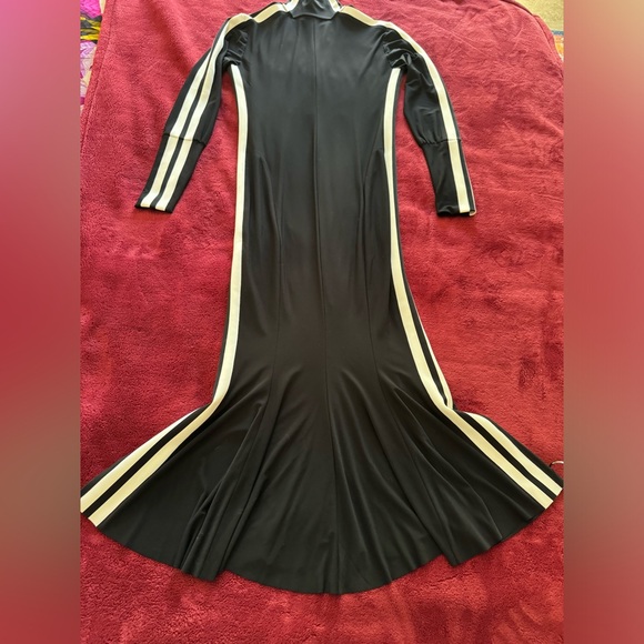 GENUINE NORMA KAMALI BLK SPORT STRIPE BODYCON DRESS SIZE XS IN MINT CONDITION - Picture 7 of 8